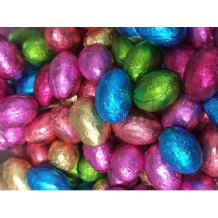 MINI EASTER EGG'S, SOLID MILK' CHOCOLATE FOIL BALLS 100 in a BAGS FREE POSTAGE